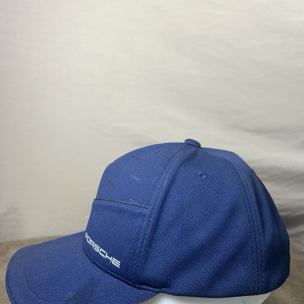 Official Porsche Lifestyle Performance Baseball Cap Navy Blue Snapback - Picture 4 of 7